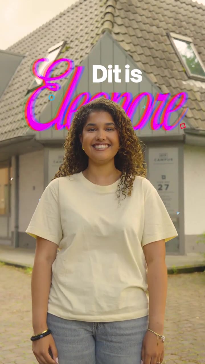 Eleonore, leerling, vertelt op school